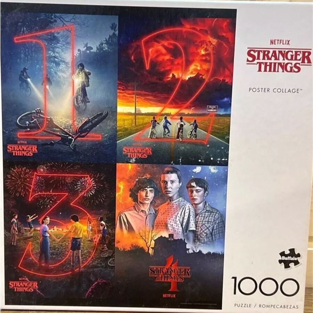 Buffalo Games Nexflix Stranger Things  Poster Collage 1000 Piece Puzzle